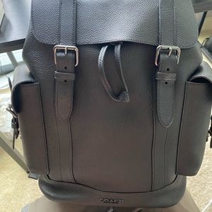 Coach leather backpack